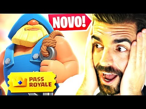 COMPREI O NOVO PASSE DE BATALHA E USEI A NOVA CARTA LENDÁRIA NO CLASH ROYALE!