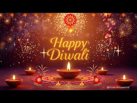 Happy Diwali 2025 | Festival of Lights Wishes | 3D Greeting Card 🪔✨