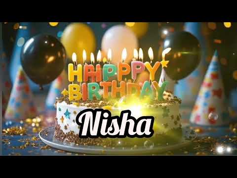 Happy Birthday Nisha 🎉 | Special Birthday Song for Nisha | Personalized Wish Song
