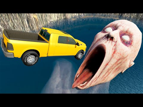 Run From the Monster Of Shy Guy (SCP-096) | Cars vs Open Mine - BeamNG.Drive Fun Madness