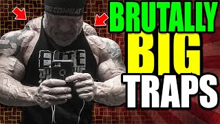 Brutally BIG Traps Gym Edition🔥 #bodybuilding #workout
