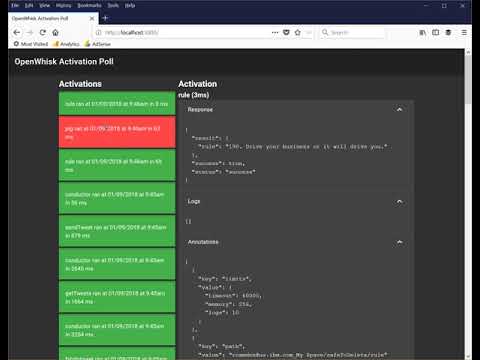 OpenWhisk Activation Viewer Built with Vue.js and Veutify
