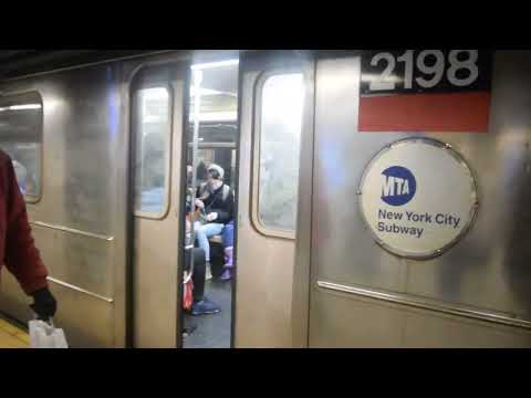 R62A Downtown 1 Train Arriving at 59 St CC