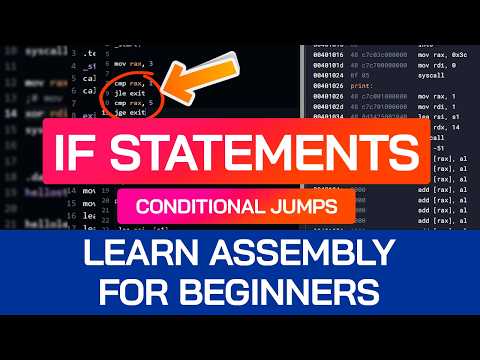 IF STATEMENTS & Loops in Assembly | Conditional Logic | Learn x86-64 Machine Code