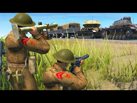 200 German Troop Transports AMBUSHED during BLITZKRIEG! - Call to Arms: GoH WW2 Mod