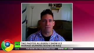 Gruesome photos of US Marines burning Iraqis emerge online