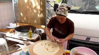 preview picture of video 'Pancake Making, Kalkan Market, Turkey'