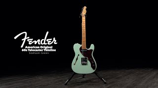 Video thumbnail for Fender American Original 60s Telecaster Thinline, Seafoam Green | Gear4music demo by Gear4music Guitars