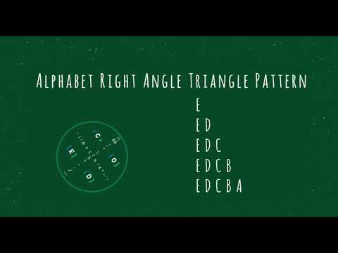 99 Alphabet Right Angle Triangle Pattern Without Any Pre Defined Method Using While Loop In Python