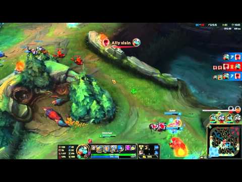 League of Legends * One for all mode * 5 poppy VS 5 lee sin