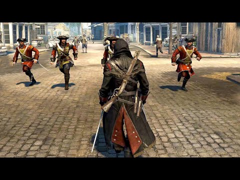 Assassins Creed Rogue - Templar Master Intense Combat & Brutal Executions in New York
