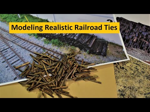 Modeling Weathered Model Railroad Ties for Greater Realism # 187 | Boomer Diorama