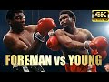 George Foreman Vs Jimmy Young HIGHLIGHTS Legendary Boxing Fight 4K Ultra HD