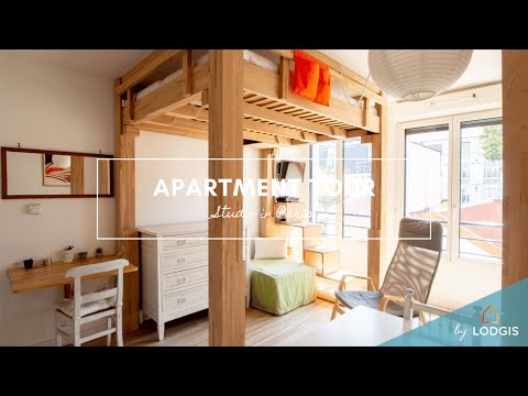 Apartment Tour // Furnished  22.7m2 in Paris – Ref : 11820203
