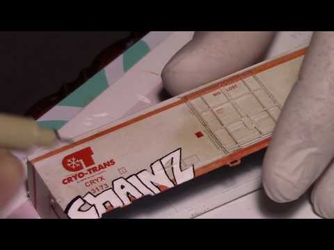 N Scale Hand Painted Graffiti *Watch Till End*