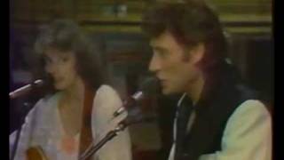 Emmylou Harris duet with Johnny Hallyday - If I Were A Carpenter.1984