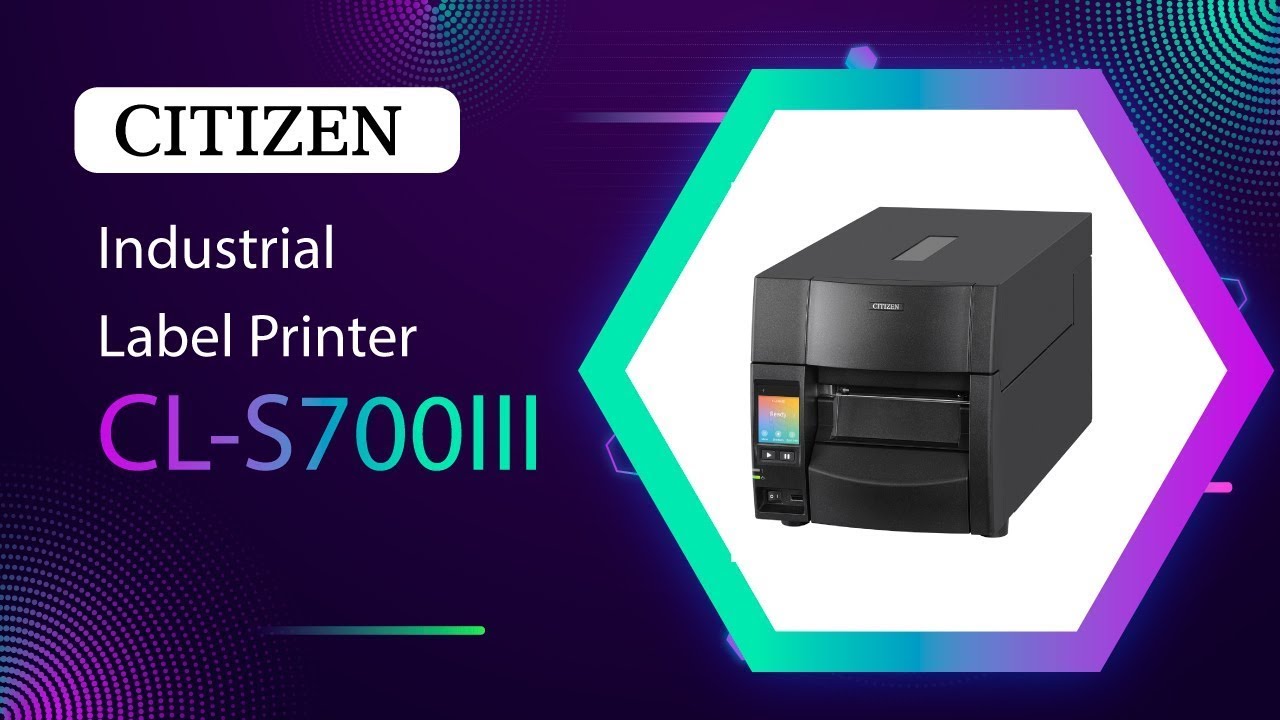 סקירה כללית על מדפסת Citizen CL-S700III