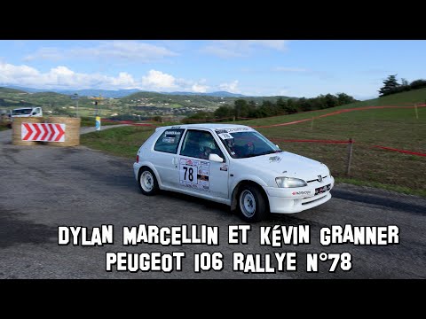 Rallye des Vallons Ardéchois 2022 - Peugeot 106 Rallye N°78 - Dylan MARCELLIN et Kévin GRANNER