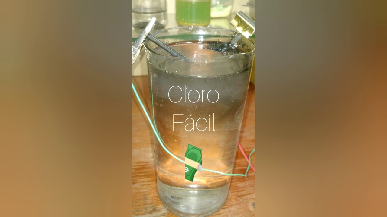 COMO FAZER CLORO COM ÁGUA E SAL
