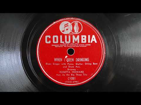 78 RPM Rosetta Howard ‎– When I Been Drinking / Ebony Rhapsody - Female Blues