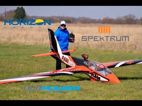 GIANT 7 mtr 50% SCALE RC PARITECH FOX KING TECH 210 GAS TURBINE GLIDER - AZZA STEPHENS - 2016