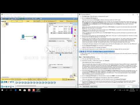 CCNA 3.2.4.6 Packet Tracer - Investigating the TCP/IP and OSI Models in Action