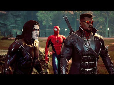 Spider-Man & Morbius Fight Dracula Scene 4K (2023) - Marvel's Midnight Suns