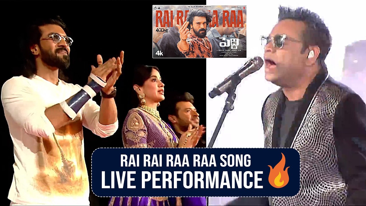 AR Rahman Rai Rai Raa Raa Song Live Performance at #PEDDI KI AAWAZ at Bhopal | Ram Charan