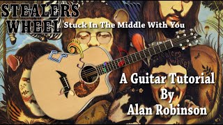 Stuck in the Middle with You - Stealers Wheel - Acoustic Lesson (ft. my son on lead etc. - 2021)