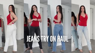 Download lagu MODELING MY FAVORITE JEANS! try on   honest review mp3
