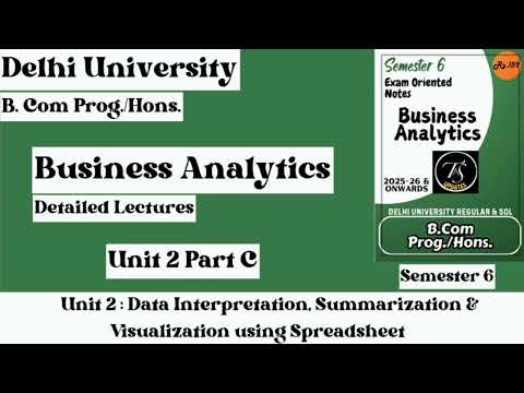 One Shot Revision l Unit 5 Predictive Textual Analysis l Business Analytics l Semester 6 l DU l