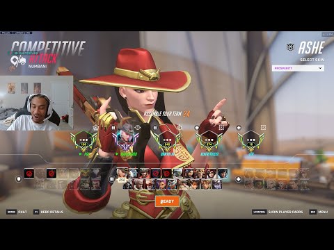 21k dmg! Sugarfree Ashe + Cassidy Overwatch 2 Season 19 Top 500 Gameplay