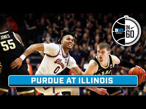 Purdue at Illinois | March 5, 2024 | B1G Basketball in 60