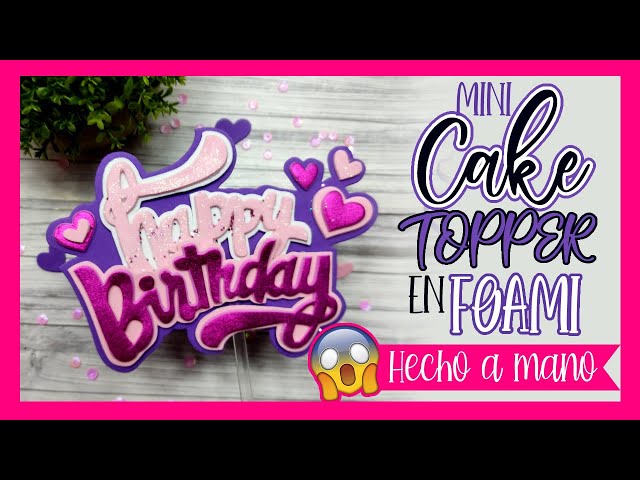 Vídeo relacionado con 30 Piezas Happy Birthday Cake Topper Adornos Acrílicos para Pasteles Decoración Tartas Cumpleaños Toppers de Pastel Feliz Cumpleaños Decoracion Tarta Adornos de Cupcakes