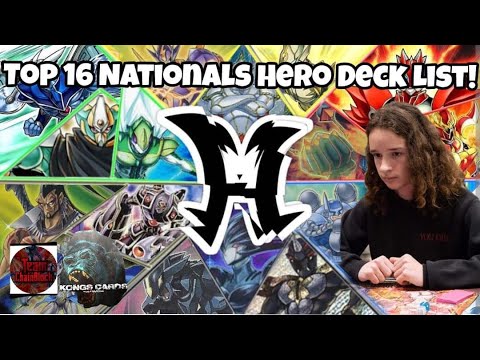 YuGiOh Top 16 Nationals Hero Deck profile