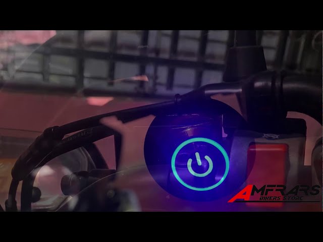 Vídeo relacionado con JZK 2 x 22 mm universal botón pulsador manillar de motocicleta interruptor de encendido/apagado para iluminación LED de motocicleta