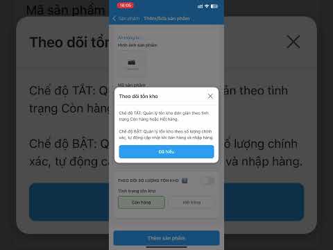 Quản lý sản phẩm và tồn kho
