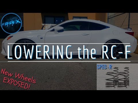 Lowering the Lexus RC-F: Swift Springs & SPC adjustable camber arms