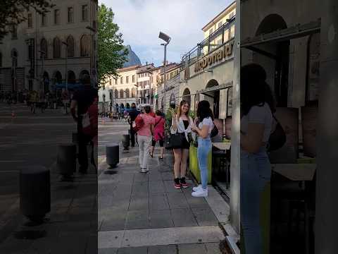 Walking tour in Lecco city😍🥳🇮🇹#shorts