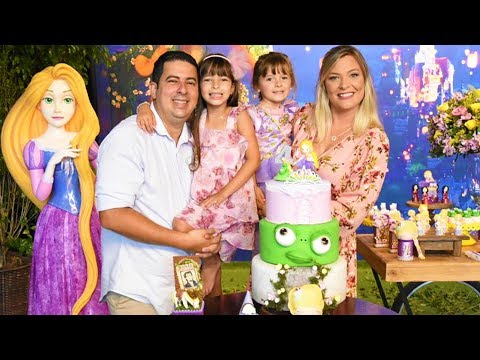 4TH BIRTHDAY PARTY (RAPUNZEL PARTY) JÉSSICA GODAR, LAURINHA AND HELENA