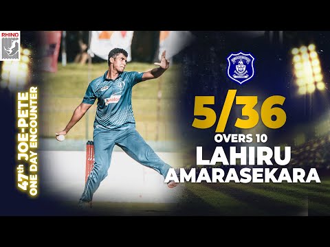 Lahiru Amarasekara's 5-wicket haul in 47th Joe-Pete One Day Cricket Encounter