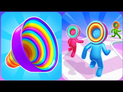 Layer Man 3d Vs Level Up Circles3d🟩🔴💥🎶🔺🎶💥🔴🟩Satisfying Big Levels Android iOS Gameplay New Max levels