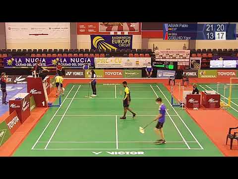 Match point - Pablo Abian vs Ygor Coelho - MS, SF - Spanish Int. 2021