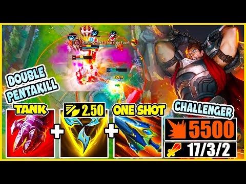 I BROKE DARIUS TOP ONE SHOT WITH THIS 6000 HP AD BUILD AND 1 TANK ITEM (EVERY Q RESTORES 50% HEALTH)