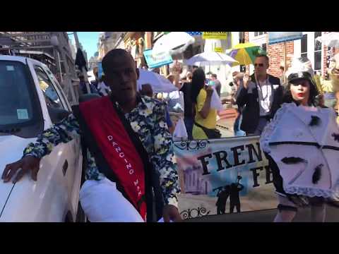 French Quarter Fest April 11, 2019- Kinfolk Brass Band leading off the parade that opened the FQF.