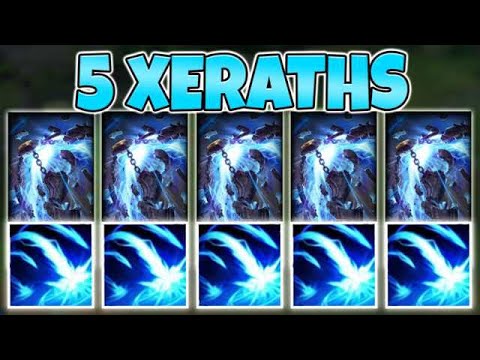 #1 XERATH WORLD CARRIES 4 OTHER XERATHS! ONE FOR ALL IS HILARIOUS - League of Legends