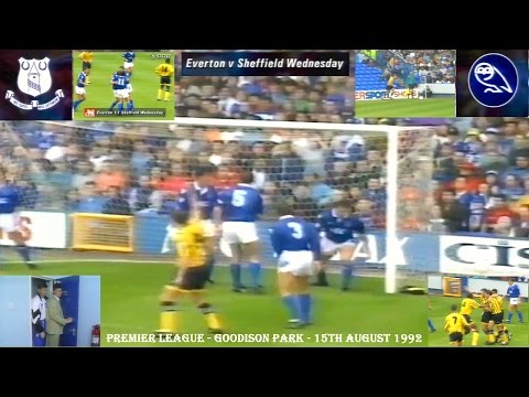 EVERTON FC V SHEFFIELD WEDNESDAY FC - 1-1 - 15TH AUGUST 1992 - GOODISON PARK