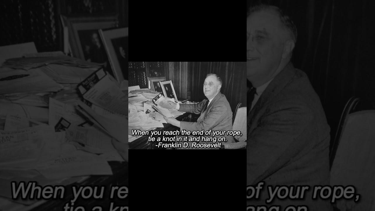 Franklin D Roosevelt and Margaret Mead #quote