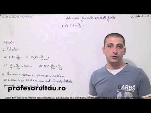 cum se aduna fractiile zecimale finite - profesorultau.ro