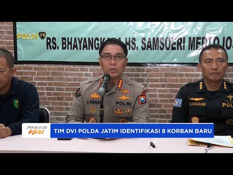 TIM DVI POLDA JATIM IDENTIFIKASI 8 JENAZAH PONPES AL KHONZINY PADA 9 OKTOBER 2025